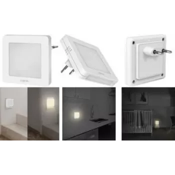 LogiLink Zubehör LED-Nachtlicht Steckdose Quadratisch (LED013)