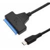 Gembird AUS3-03 USB-C-auf-2,5-Zoll-SATA-Laufwerksadapter, 0,2 m, Schwarz