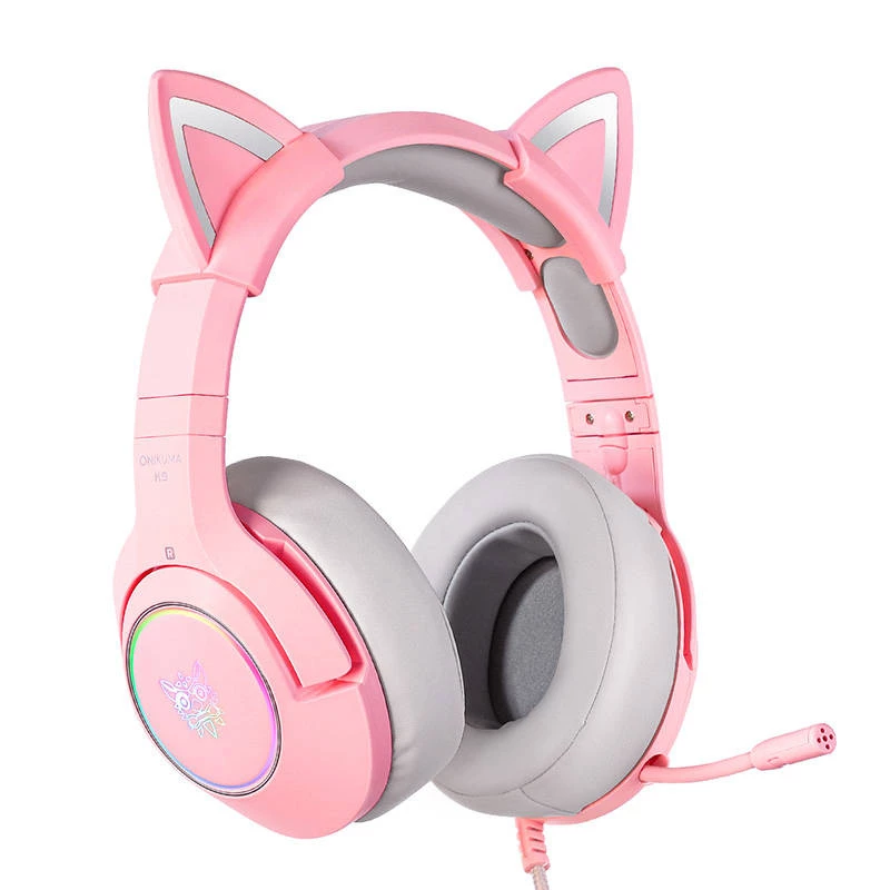 Headset Onikuma K9 Pink RGB Gaming-Headset