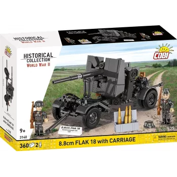 Konstruktionsset Cobi Bausteine 8,8-cm-Flak mit Anhänger – 360 Teile