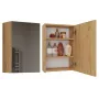 Badezimmer-Aufbewahrungsschrank Top e shop POLA 1DL ARTISAN — wandmontiert, Eichenrahmen, 400×220×600 mm, 3 Regalböden