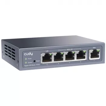 Cudy Gigabit Multi-WAN VPN Router kabelgebundener Router Fast Ethernet, Gigabit Ethernet Grau