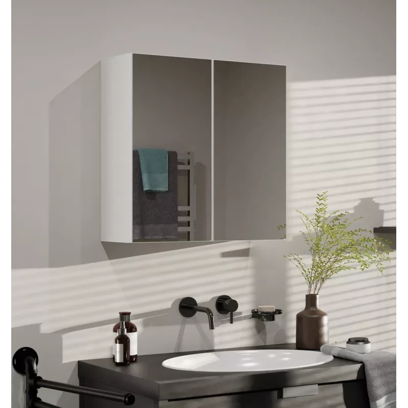 Topeshop POLA 2DL BIEL Badezimmerschrank Weiß