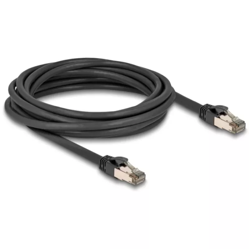 Netzwerkkabel DeLOCK RJ45 Cat.6A 5m Schwarz