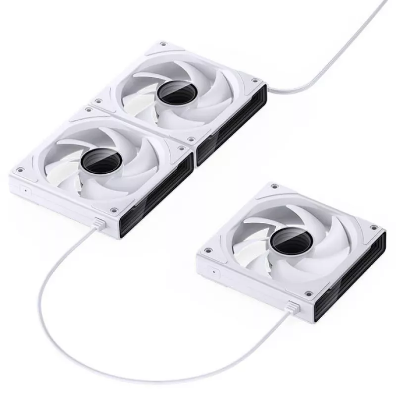 Gehäuselüfter Jonsbo ZK-120W 3in1 A-RGB weiß — 120 mm, A-RGB-Beleuchtung
