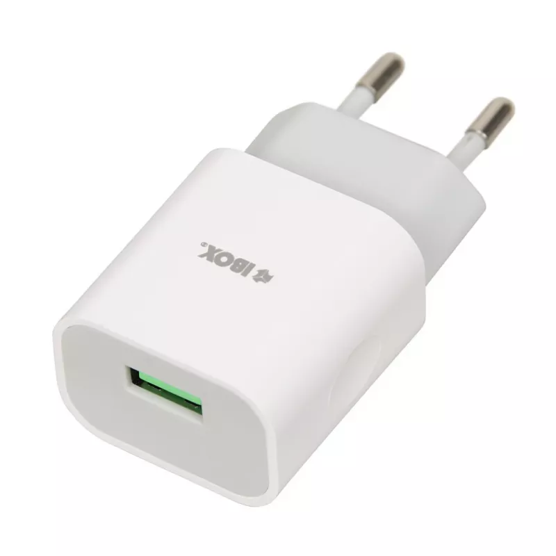 Power charger iBOX C-41 USB 2A, 1 USB port, microUSB cable, White