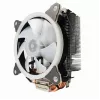 Luftkühler Gembird CPU-HURACAN-ARGB-X130 12 cm Schwarz Weiß