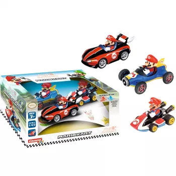 Fahrzeug-Set Mario Kart 3er-Pack Pull&Speed