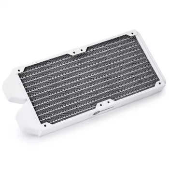 Radiator BitsPower Tarasque II 240S — Kupfer, 240 mm, 120×273,5×24,5 mm, Weiß