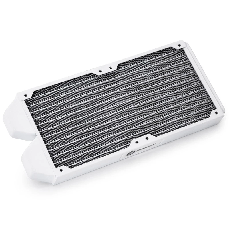 Radiator BitsPower Tarasque II 240S — Kupfer, 240 mm, 120×273,5×24,5 mm, Weiß
