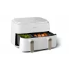 Philips 3000 series NA353/10 Fritteuse Doppelt 9 L Standgerät 2750 W Heißluftfritteuse Silber, Weiß