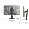 JAPANNEXT JN-IPS238FHD200F-HSP-CAMO Computermonitor 61 cm (24 Zoll) 1920 x 1080 Pixel Full HD LCD Schwarz