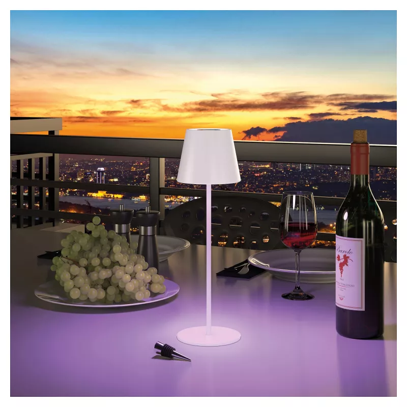LED-Tischleuchte RealPower TableLight 360 RGB 3W IP44 1800mAh