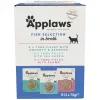 Applaws Fischauswahl Multipack in Brühe - Nassfutter für Katzen, 12 x 70 g