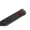 Steckdosenleiste LANBERG SP1 1,5 m – 5x PL-Steckdosen, Schwarz