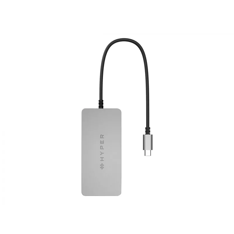 HYPER HDMB2 Interface Hub USB 3.2 Gen 1 (3.1 Gen 1) Type-C 5000 Mbit/s Edelstahl