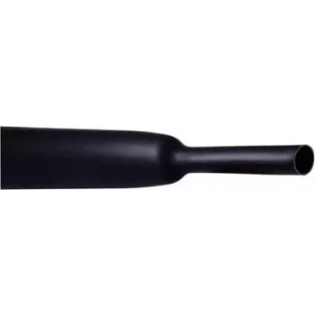 CellPack 145127 Wärmeschrumpfschlauch ohne Kleber Schwarz 12,70 mm Schrumpfrate 2:1 1 m (145127)
