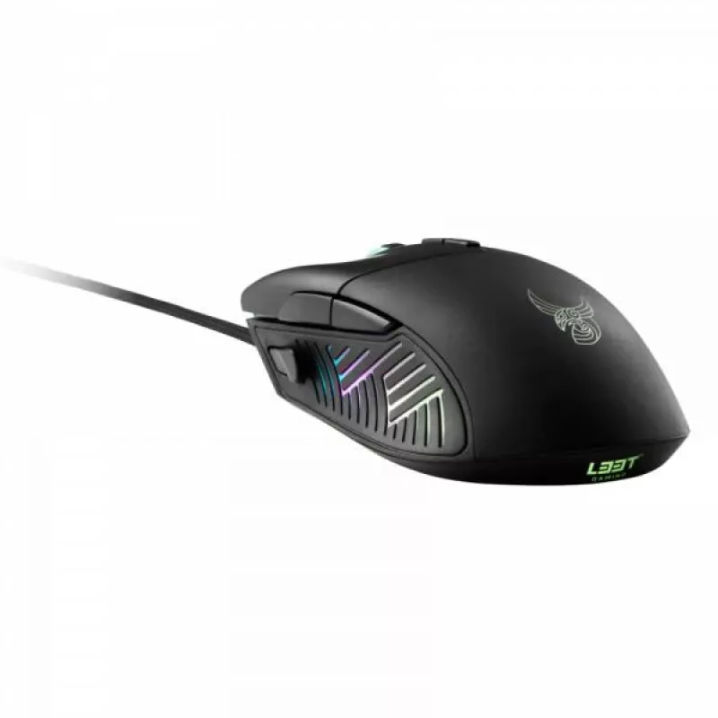 L33T Gaming 160383 Gungnir Gaming-Maus. 8 Tasten, 16.000 DPI, ergonomisch, RGB
