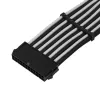 ATX-Verlängerungskabel SILVERSTONE SST-PP07E-MBBW 30 cm schwarz/weiß