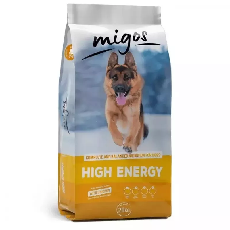 MIGOS High Energy Chicken - Trockenhundefutter - 20kg