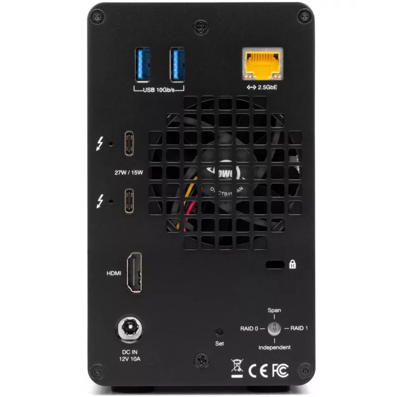 OWC Gemini Dual-Laufwerk TB3 Hardware-RAID-Speicher- und Docking-Gehäuse - Thunderbolt 3 - Thunderbolt