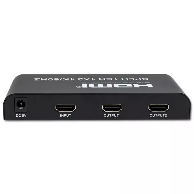 Qoltec 51797 Aktiver HDMI-Splitter 2 x HDMI 4K x 2K | 6 Gb/s | 60 Hz