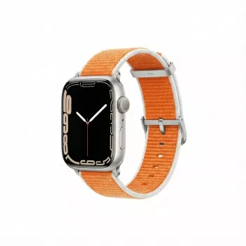 Ersatzarmband GUAN Premium Pro für Apple Watch — Orange/Weiß — Passend für 38/40/41/42 mm