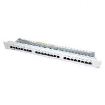 VALUE Cat. 5e 48,30cm (19)-Patchpanel, 24P, geschirmt, hellgrau (26.99.0329)