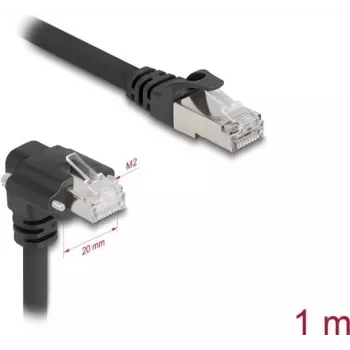 DeLOCK Netzwerkkabel Schwarz 1 m Cat6 SF/UTP RJ-45