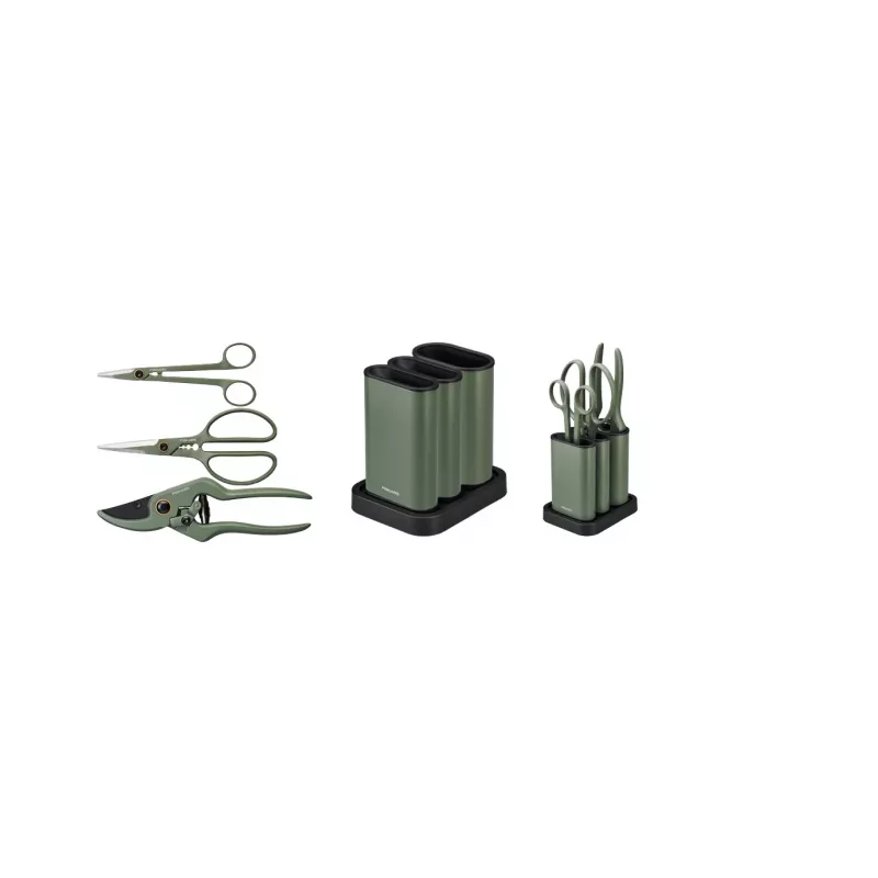 Fiskars Pflanzpflegeset 3-teilig 1075317 — Handkelle, Pflanzschaufel und Kultivator für Topf- und Gartenpflanzen