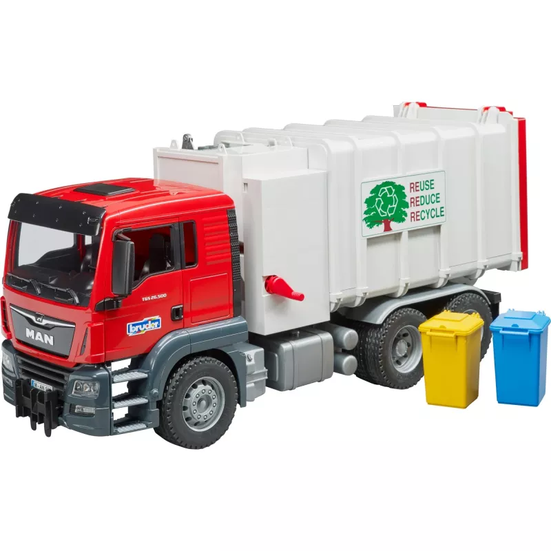 Bruder Man Seitenlader-Müllwagen 2-4 - Alter 5-7