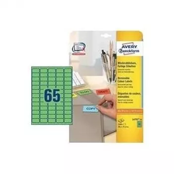 Selbstklebendes Etikett Avery L4792-20 Grün