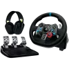 LOGITECH G29 EU + G435 Black Gaming Controller Aluminium Black USB Lenkrad + Pedale + Headset PC