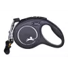 Rollleine Flexi New Classic Cat XS 3 m — Schnurleine für kleine Haustiere, schwarz, max. Belastung 8 kg