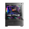 Mini-Tower-PC-Gehäuse TACENS Mars Gaming MC-SE2 — Mini-ITX / Micro-ATX, schwarz, Seitenfenster, Boden-Netzteil, unterstützt 2x2,5 Zoll + 1x3,5 Zoll