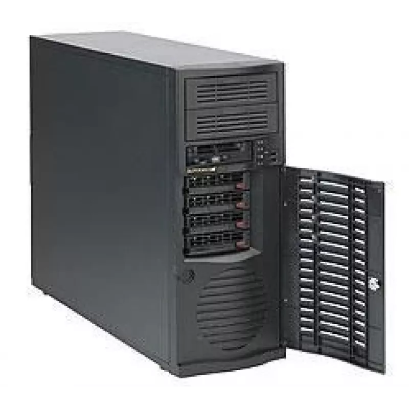 Servergehäuse Supermicro SuperChassis 733TQ-668B Midi Tower Schwarz