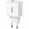 ANSMANN HC218PD - Netzteil - 18 Watt - 3000 mA - PD, QC 3.0 - 2 Ausgangsports (USB, USB-C) - Weiß (1001-0111)