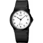 Analog-Uhr CASIO MQ-24-7BLLGF — Quarzwerk, schwarzes Resin-Gehäuse und -Armband, wasserbeständig