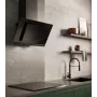 Vertikale Eco Duo Glas Wand-Dunstabzugshaube Schwarz