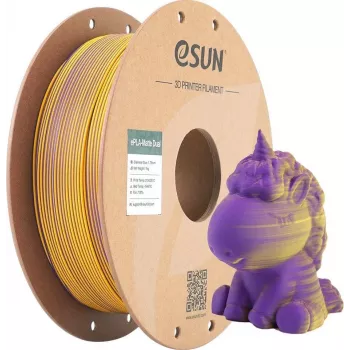 PLA MATTE DUAL 1,75mm LILA GELB 1kg ESUN 3D-FILAMENT (PLA-MTD175B-ZY1P1)