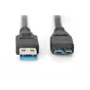 ASSMANN SuperSpeed USB 3.0-Kabel, USB-A-Stecker auf Micro-USB-B-Stecker, Cu AWG 28, 2-fach geschirmt, Länge 1,0 m (AK-300116-010-S)