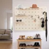 Kabelorganizer MACLEAN MC-131 WD Holzbrett für Tisch- und Wandmontage, max. Belastung 20 kg