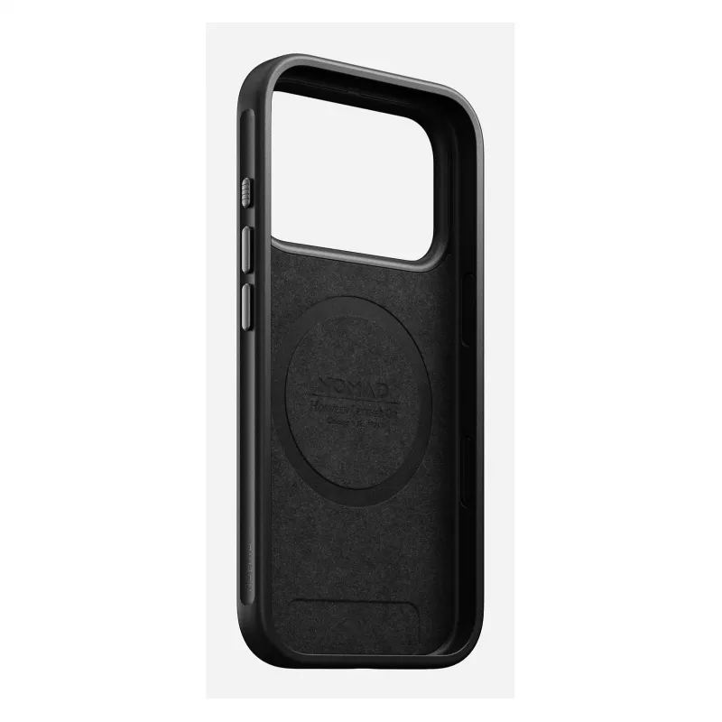 Handyhülle Nomad Modern Leather Case für iPhone 17 Pro, Leder + TPU + PC, passend für 16 cm (6,3 Zoll) Bildschirm, Bordeaux