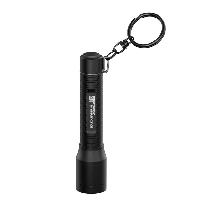 Taschenlampe Ledlenser P3R Schwarz — wiederaufladbare kompakte LED-Schlüsselanhängerleuchte