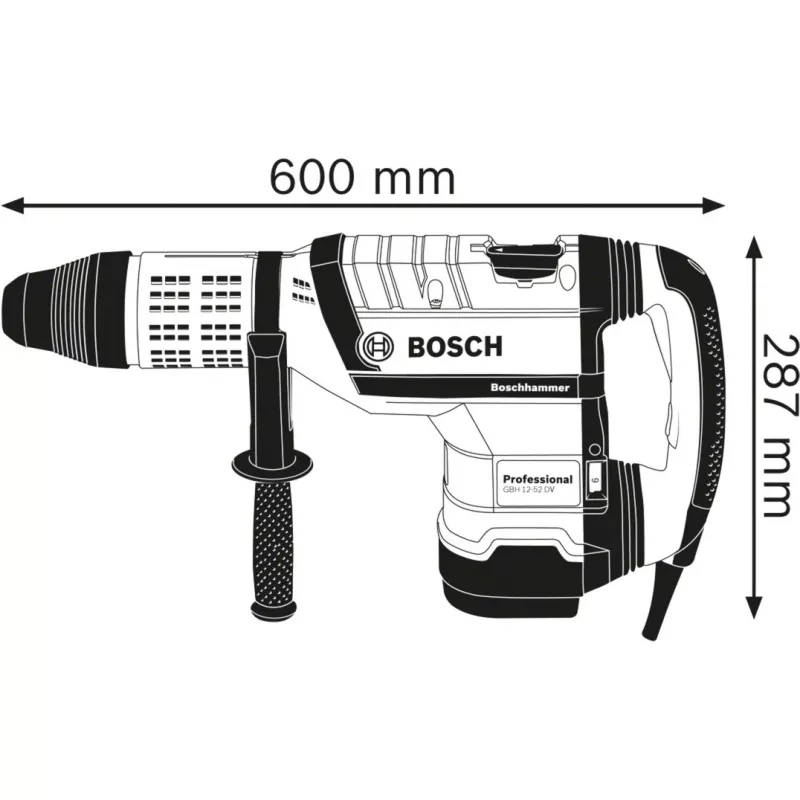 Bosch GBH 12-52 DV Professional 1700 W 220 U/min SDS Max