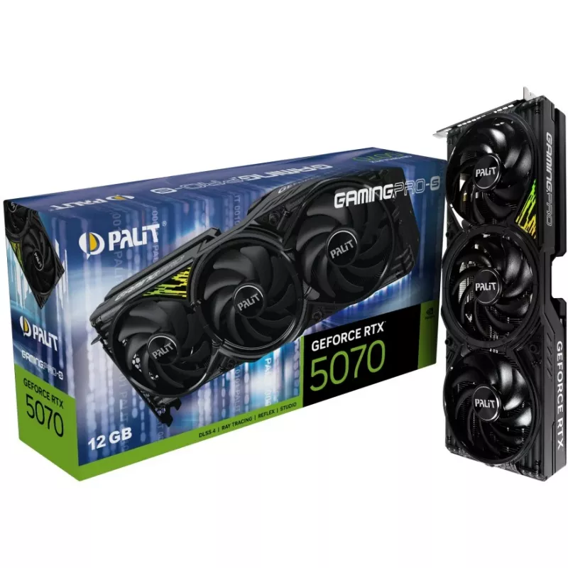 Grafikkarte PALIT GeForce RTX 5070 Ti — 16 GB GDDR7, PCIe 5.0, 256-Bit, 3xDP 1xHDMI, 300W