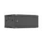 Wandmontage 19-Zoll-Rackschrank LANBERG 4U 600x450 mm schwarz mit Metalltür