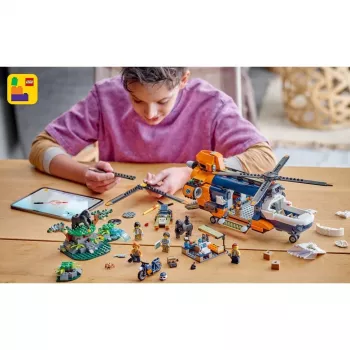 LEGO City 60437 Dschungel-Explorer-Hubschrauber im Basislager