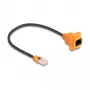 DeLOCK Netzwerkkabel 90804 0,3 m Cat5e U/UTP RJ-45 Schwarz Orange