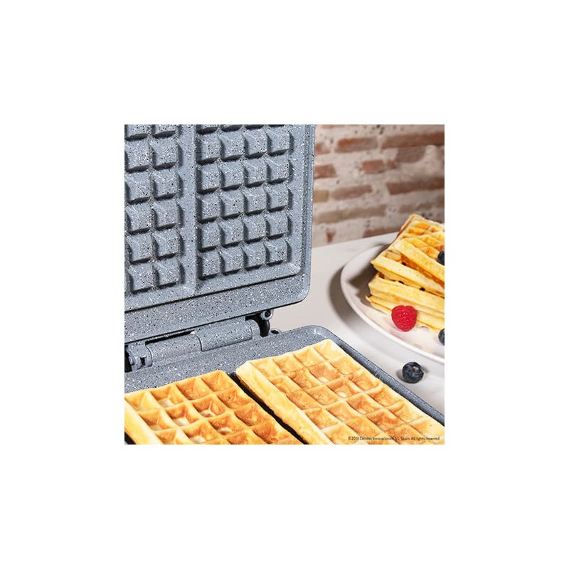 Waffeleisen Cecotec Fun Gofrestone Double 1200 W Grau Weiß